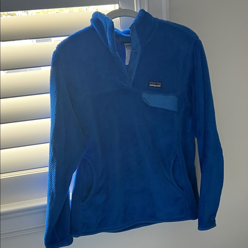 Patagonia Royal Blue Fleece Pullover Hoodie